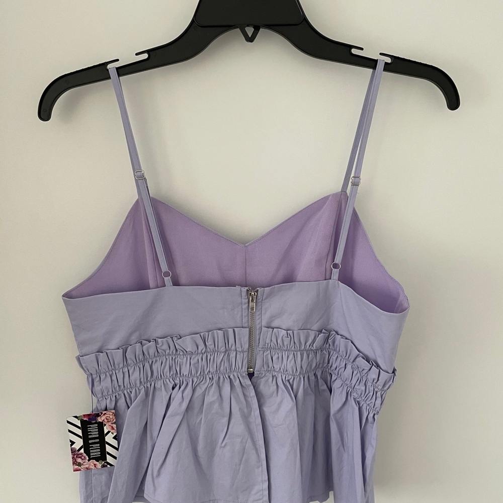 Spring Lavender peplum top - Picture 4 of 4